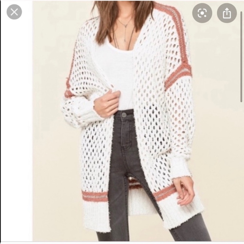 Amuse society malita knit cardigan